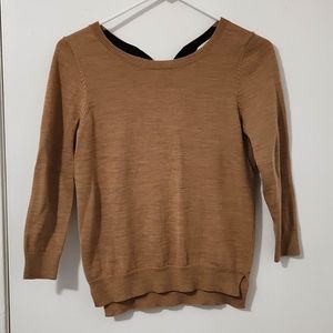 Loft Sweater with Ribbon Brown
